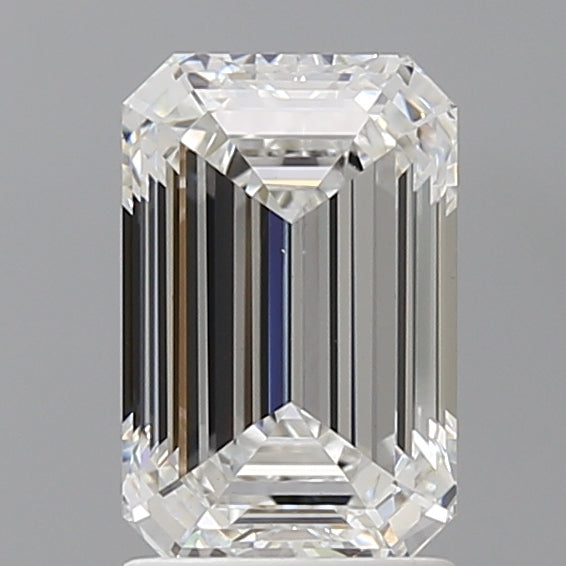 2.07 Carat Emerald Shaped, Ideal Cut, E Color, VVS2 Clarity, IGI Certified Lab Grown Diamond