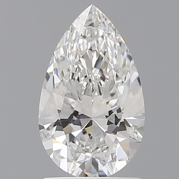 1.59 Carat Pear Shaped, Ideal Cut, E Color, VVS2 Clarity, IGI Certified Lab Grown Diamond