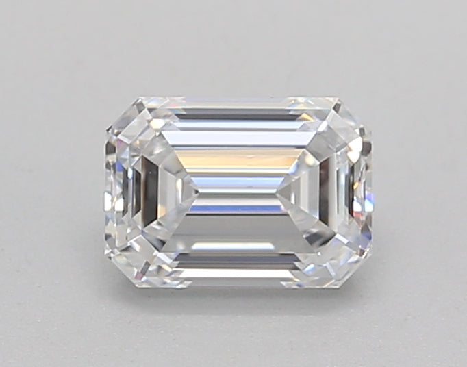0.71 Carat Emerald Shaped, Ideal Cut, D Color, VS2 Clarity, IGI Certified Lab Grown Diamond