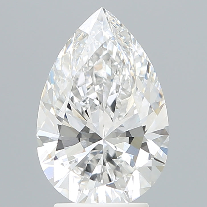 3.09 Carat Pear Shaped, Ideal Cut, E Color, VS2 Clarity, IGI Certified Lab Grown Diamond