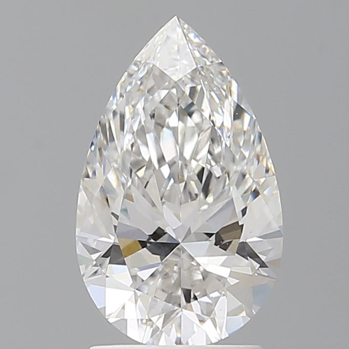 2.09 Carat Pear Shaped, Ideal Cut, E Color, VVS2 Clarity, IGI Certified Lab Grown Diamond