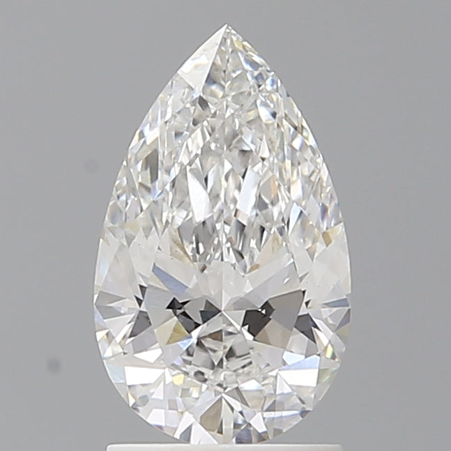 1.55 Carat Pear Shaped, Ideal Cut, E Color, VVS2 Clarity, IGI Certified Lab Grown Diamond
