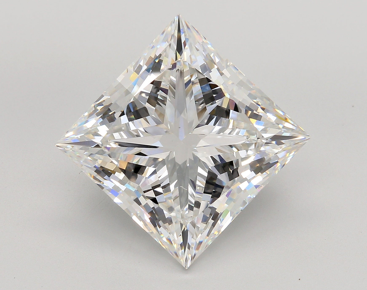 15.06 Carat Princess Shaped, Ideal Cut, F Color, VS1 Clarity, IGI Certified Lab Grown Diamond