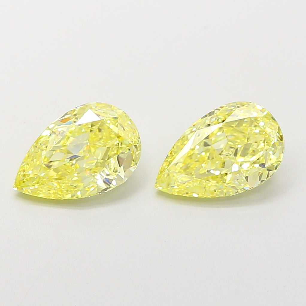 1.55 Carat Pear Shaped, Ideal Cut, VVS2 Clarity, IGI Certified Lab Grown Diamond