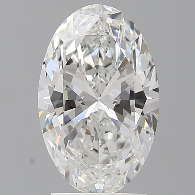 2.59 Carat Oval Shaped, Ideal Cut, E Color, VVS2 Clarity, IGI Certified Lab Grown Diamond