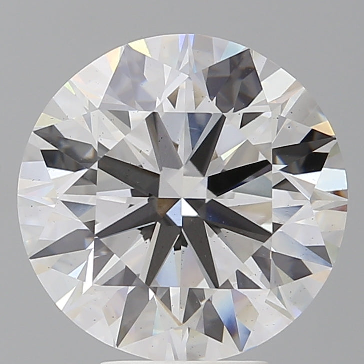 6.04 Carat Round Shaped, Excellent Cut, F Color, VS2 Clarity, IGI Certified Lab Grown Diamond