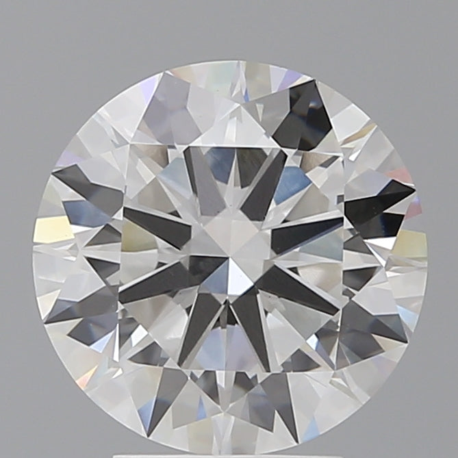 4.05 Carat Round Shaped, Ideal Cut, F Color, VS1 Clarity, IGI Certified Lab Grown Diamond