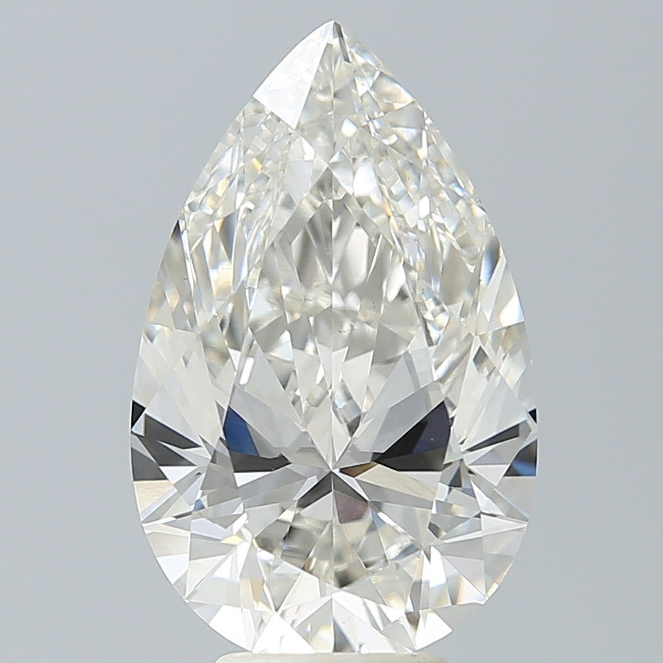 5.88 Carat Pear Shaped, Excellent Cut, H Color, VS1 Clarity, IGI Certified Lab Grown Diamond