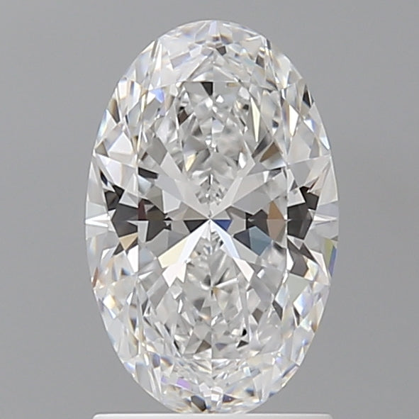 1.59 Carat Oval Shaped, Ideal Cut, D Color, VVS2 Clarity, IGI Certified Lab Grown Diamond