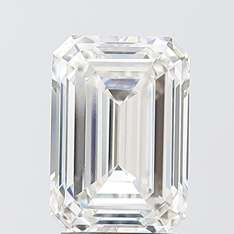 3.02 Carat Emerald Shaped, Ideal Cut, E Color, VS1 Clarity, IGI Certified Lab Grown Diamond