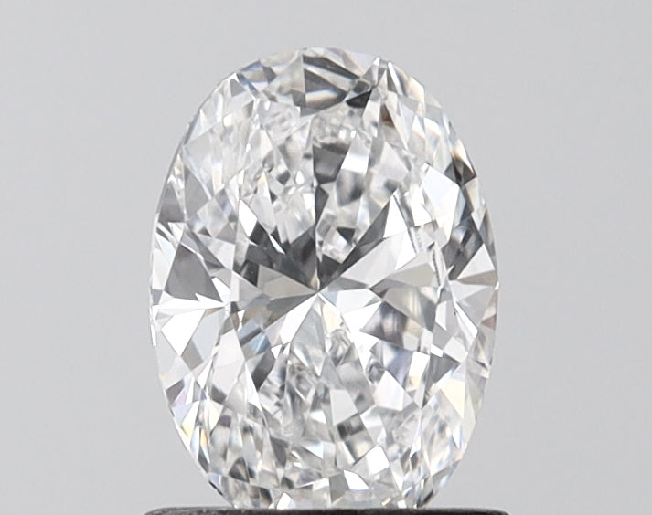 1.06 Carat Oval Shaped, Excellent Cut, D Color, VVS2 Clarity, IGI Certified Lab Grown Diamond