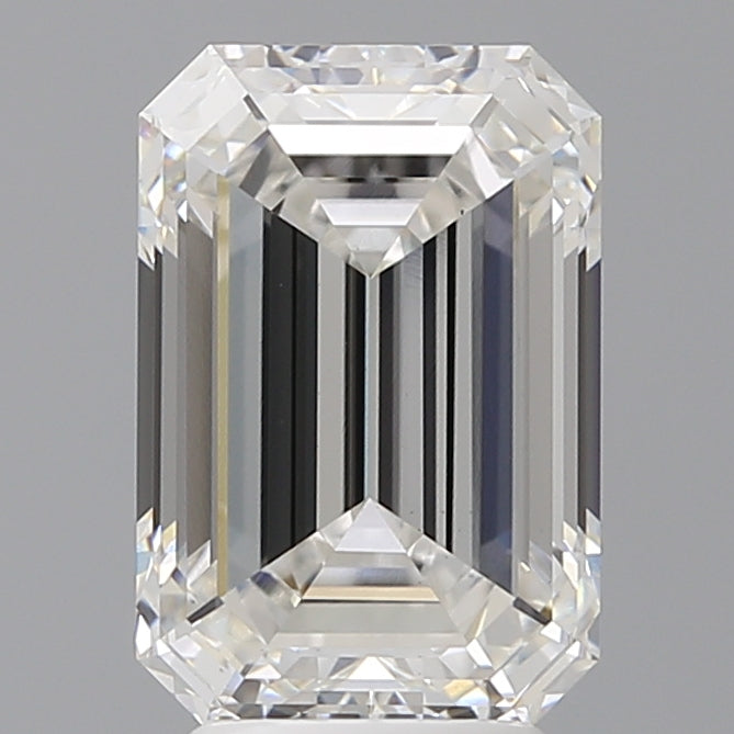 4.08 Carat Emerald Shaped, Ideal Cut, F Color, VS1 Clarity, IGI Certified Lab Grown Diamond