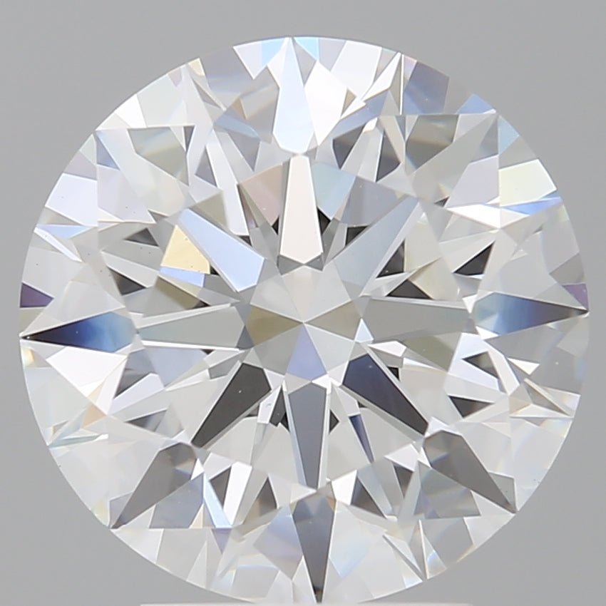 4.10 Carat Round Shaped, Ideal Cut, F Color, VVS2 Clarity, IGI Certified Lab Grown Diamond