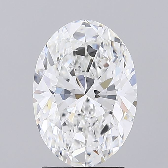 2.50 Carat Oval Shaped, Ideal Cut, E Color, IF Clarity, IGI Certified Lab Grown Diamond