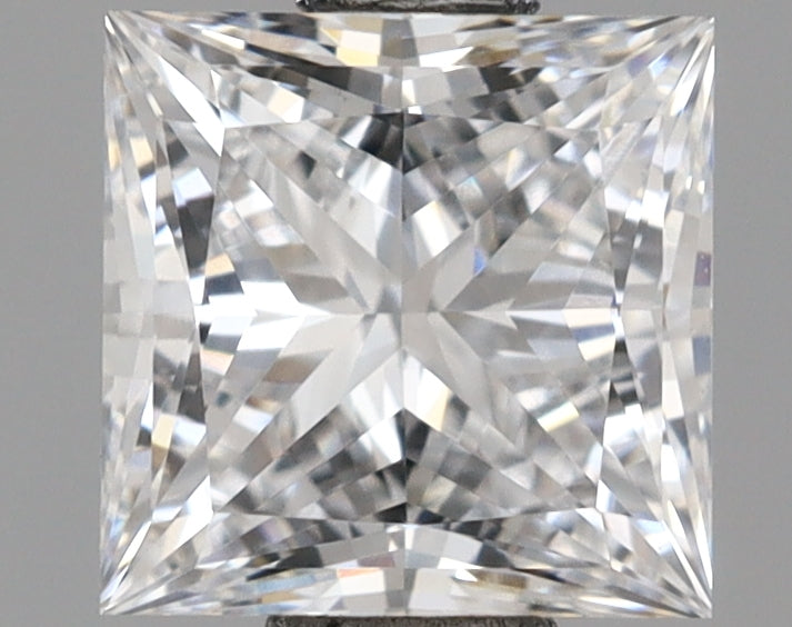 1.02 Carat Princess Shaped, Ideal Cut, D Color, VVS2 Clarity, IGI Certified Lab Grown Diamond