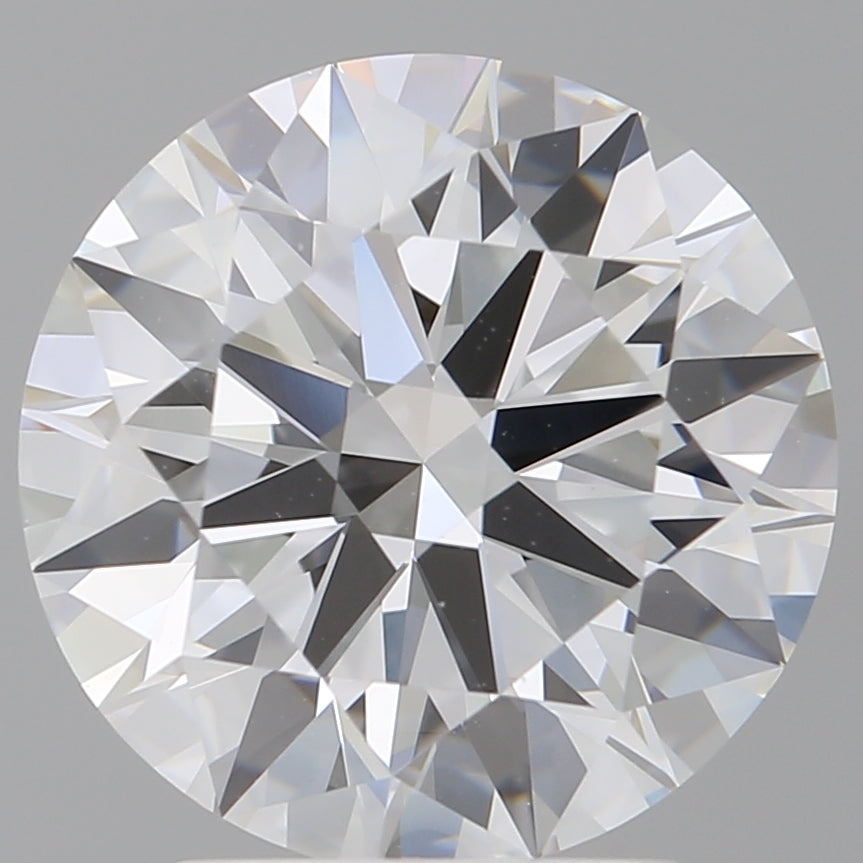 3.07 Carat Round Shaped, Ideal Cut, E Color, VVS2 Clarity, IGI Certified Lab Grown Diamond