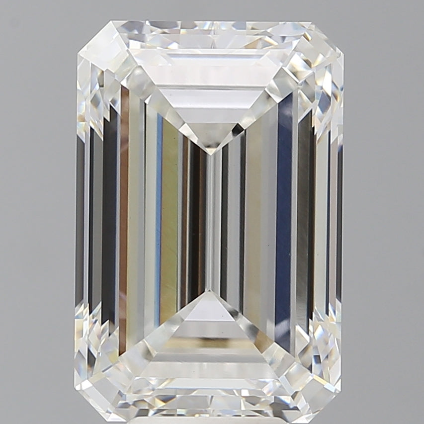 8.51 Carat Emerald Shaped, Ideal Cut, F Color, VVS2 Clarity, IGI Certified Lab Grown Diamond