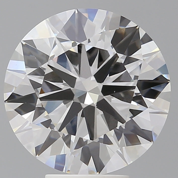 6.07 Carat Round Shaped, Ideal Cut, F Color, VVS2 Clarity, IGI Certified Lab Grown Diamond