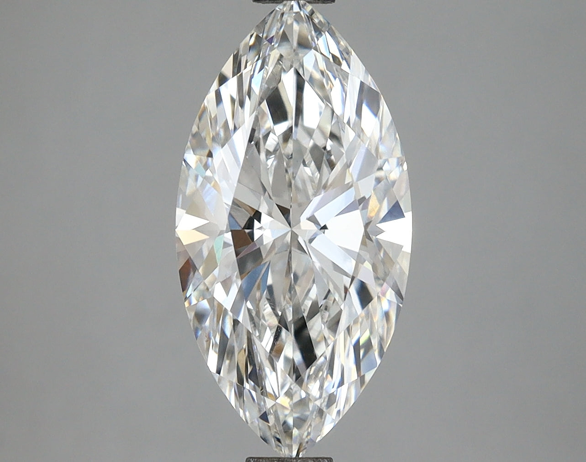 2.59 Carat Marquise Shaped, Ideal Cut, E Color, VVS2 Clarity, IGI Certified Lab Grown Diamond