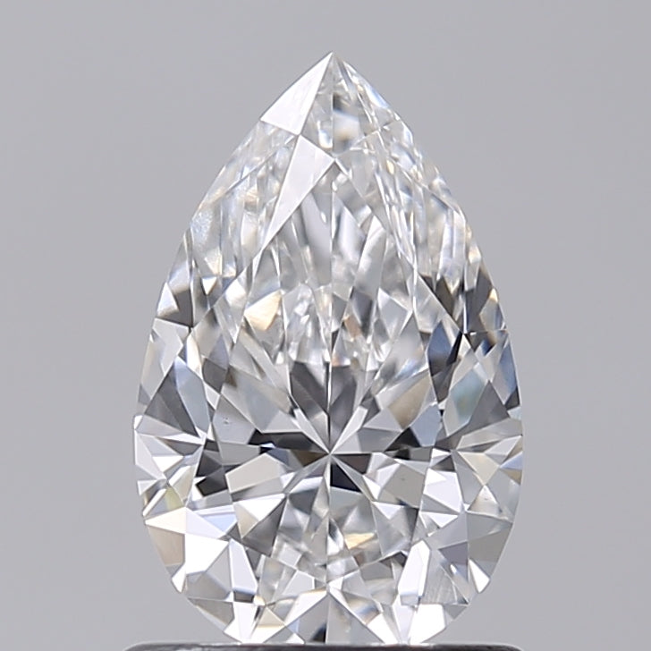 1.00 Carat Pear Shaped, Excellent Cut, E Color, VS1 Clarity, IGI Certified Lab Grown Diamond