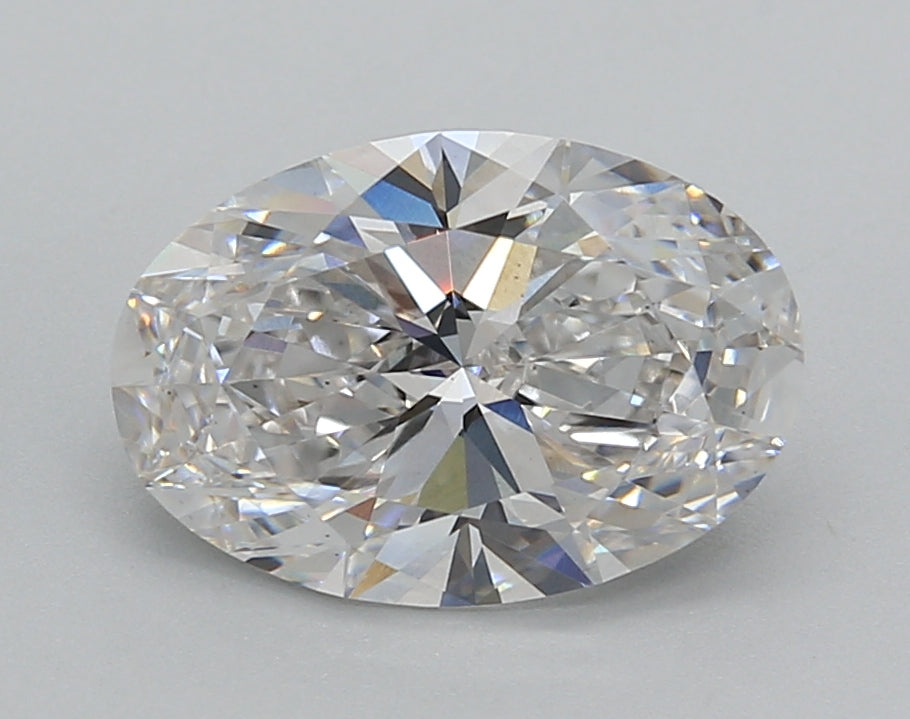 2.50 Carat Oval Shaped, Excellent Cut, E Color, VS1 Clarity, IGI Certified Lab Grown Diamond
