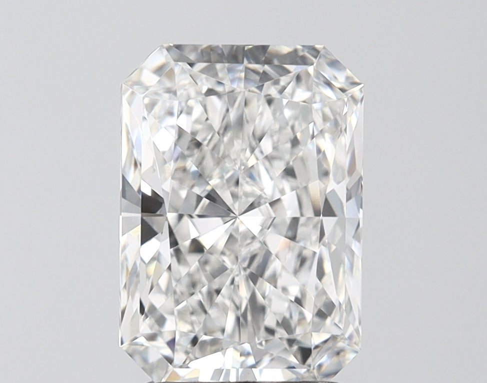 3.01 Carat Radiant Shaped, Ideal Cut, E Color, VVS2 Clarity, IGI Certified Lab Grown Diamond