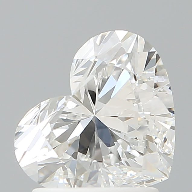 1.59 Carat Heart Shaped, Ideal Cut, D Color, VVS2 Clarity, IGI Certified Lab Grown Diamond
