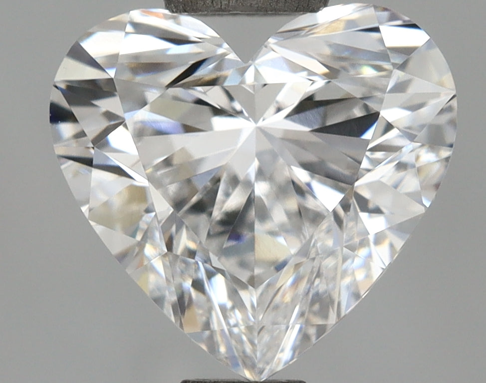 1.58 Carat Heart Shaped, Ideal Cut, E Color, VVS1 Clarity, IGI Certified Lab Grown Diamond