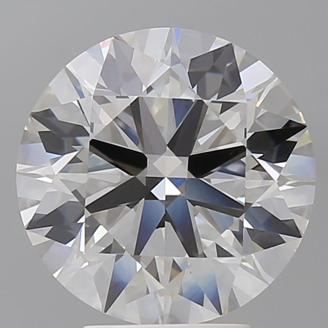 4.54 Carat Round Shaped, Ideal Cut, F Color, VVS2 Clarity, IGI Certified Lab Grown Diamond
