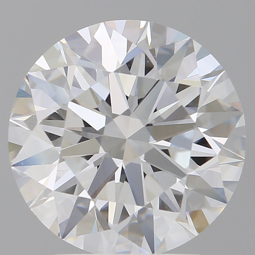 3.09 Carat Round Shaped, Ideal Cut, E Color, VVS2 Clarity, IGI Certified Lab Grown Diamond