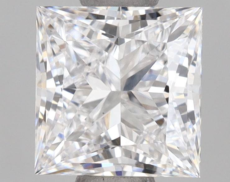 1.17 Carat Princess Shaped, Very Good Cut, D Color, VVS1 Clarity, IGI Certified Lab Grown Diamond