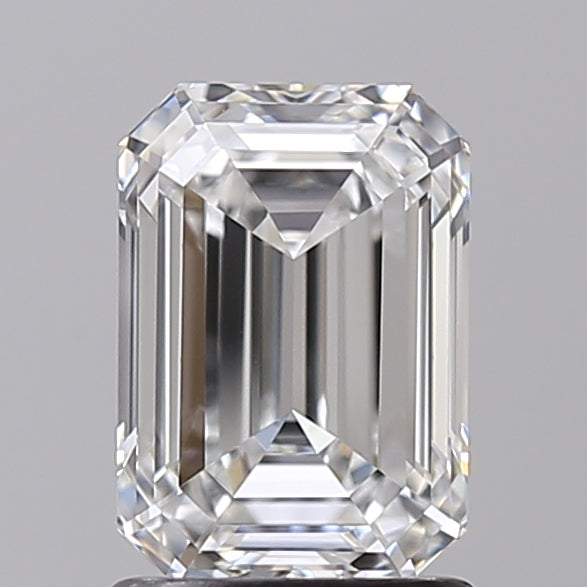 1.54 Carat Emerald Shaped, Ideal Cut, D Color, VVS1 Clarity, IGI Certified Lab Grown Diamond