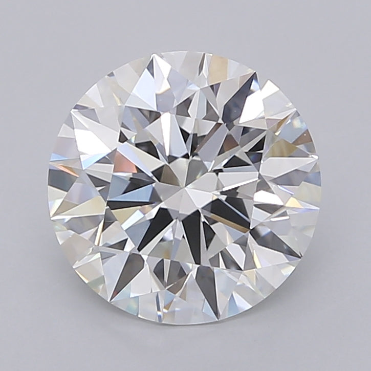 3.03 Carat Round Shaped, Ideal Cut, E Color, VVS2 Clarity, IGI Certified Lab Grown Diamond