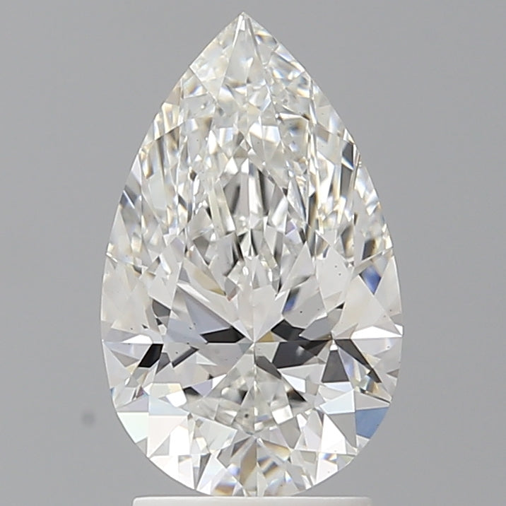 2.52 Carat Pear Shaped, Excellent Cut, E Color, VS2 Clarity, IGI Certified Lab Grown Diamond