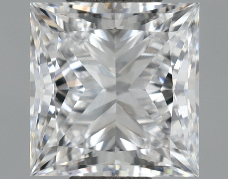 1.12 Carat Princess Shaped, Ideal Cut, D Color, VVS2 Clarity, IGI Certified Lab Grown Diamond