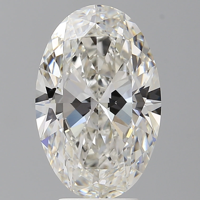 5.00 Carat Oval Shaped, Excellent Cut, F Color, VVS2 Clarity, IGI Certified Lab Grown Diamond