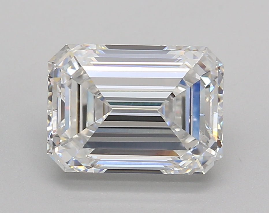 3.01 Carat Emerald Shaped, Excellent Cut, D Color, VS1 Clarity, IGI Certified Lab Grown Diamond