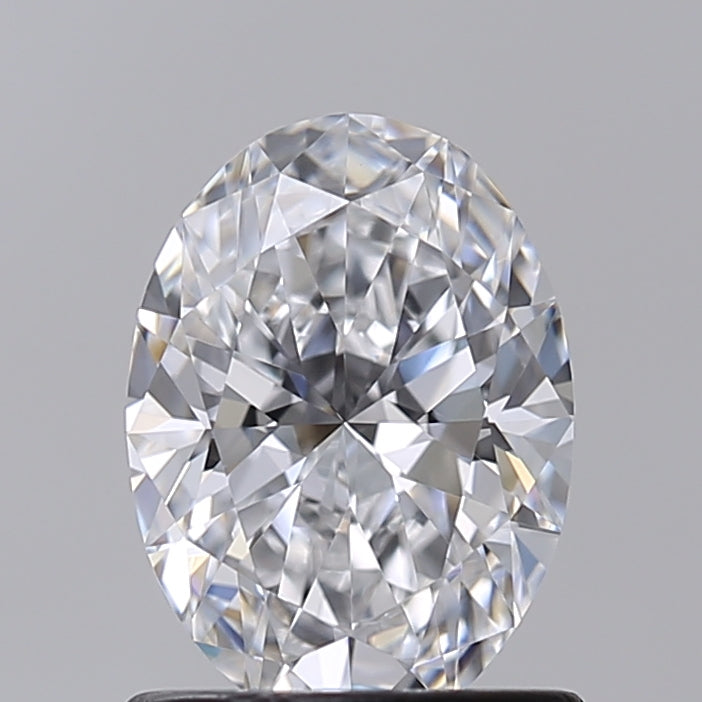 1.00 Carat Oval Shaped, Ideal Cut, D Color, VVS1 Clarity, IGI Certified Lab Grown Diamond
