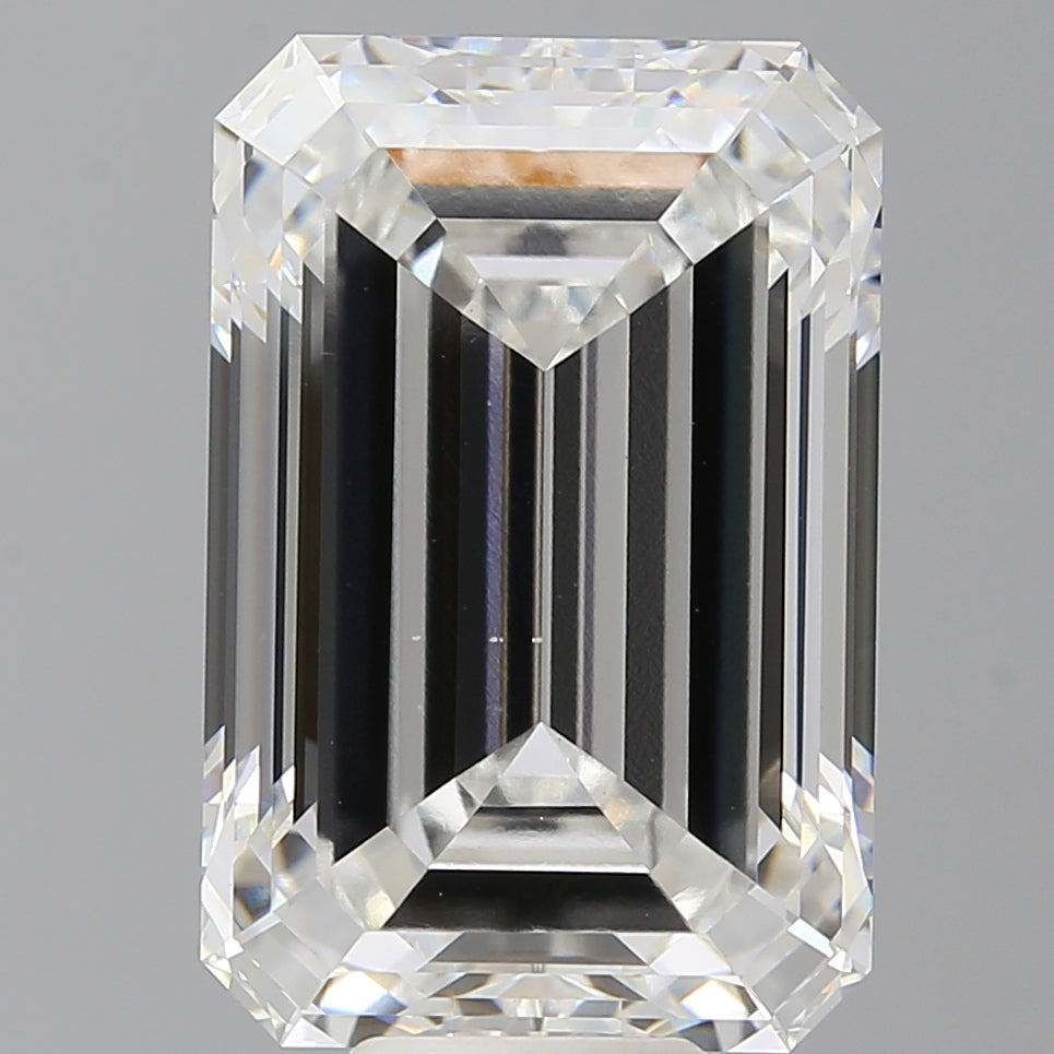 12.54 Carat Emerald Shaped, Ideal Cut, F Color, VS1 Clarity, IGI Certified Lab Grown Diamond