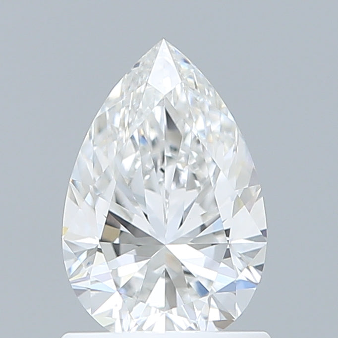 1.07 Carat Pear Shaped, Excellent Cut, E Color, VVS2 Clarity, IGI Certified Lab Grown Diamond
