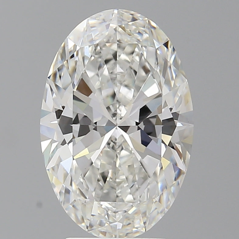 4.08 Carat Oval Shaped, Ideal Cut, F Color, VVS2 Clarity, IGI Certified Lab Grown Diamond