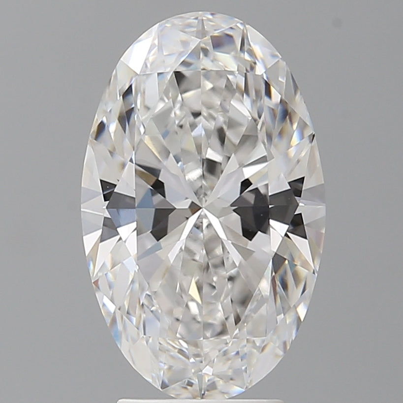 4.10 Carat Oval Shaped, Ideal Cut, E Color, VVS2 Clarity, IGI Certified Lab Grown Diamond