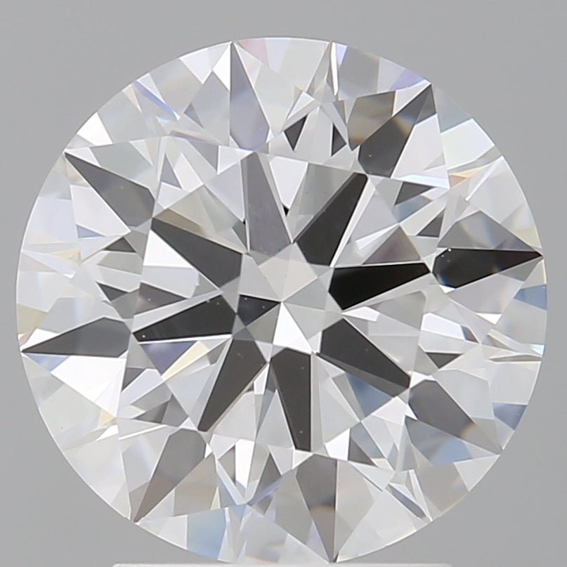 3.10 Carat Round Shaped, Ideal Cut, E Color, VVS2 Clarity, IGI Certified Lab Grown Diamond