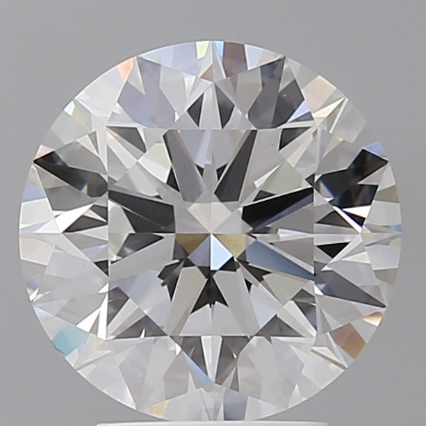 3.55 Carat Round Shaped, Ideal Cut, E Color, VVS2 Clarity, IGI Certified Lab Grown Diamond