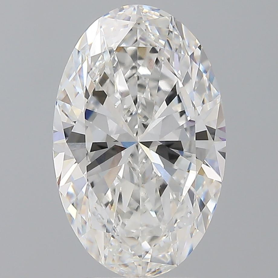 4.01 Carat Oval Shaped, Ideal Cut, E Color, VVS2 Clarity, IGI Certified Lab Grown Diamond