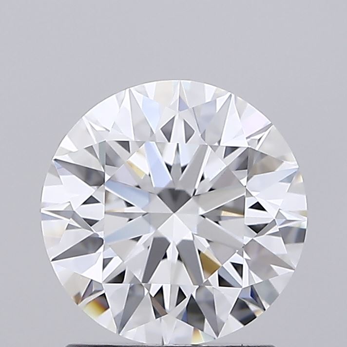 1.57 Carat Round Shaped, Ideal Cut, D Color, VVS2 Clarity, IGI Certified Lab Grown Diamond