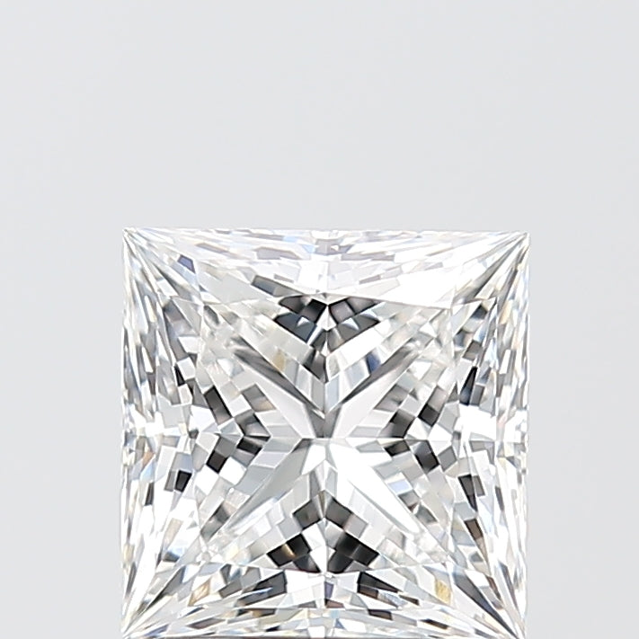 2.07 Carat Princess Shaped, Ideal Cut, F Color, VVS2 Clarity, IGI Certified Lab Grown Diamond