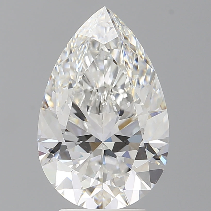 4.10 Carat Pear Shaped, Ideal Cut, E Color, VS1 Clarity, IGI Certified Lab Grown Diamond