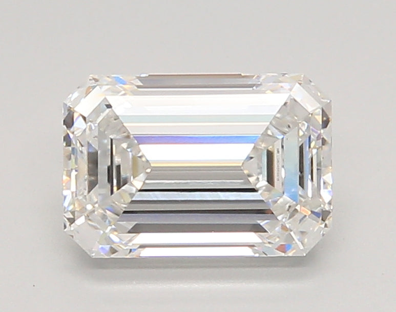 2.04 Carat Emerald Shaped, Ideal Cut, E Color, VVS1 Clarity, IGI Certified Lab Grown Diamond