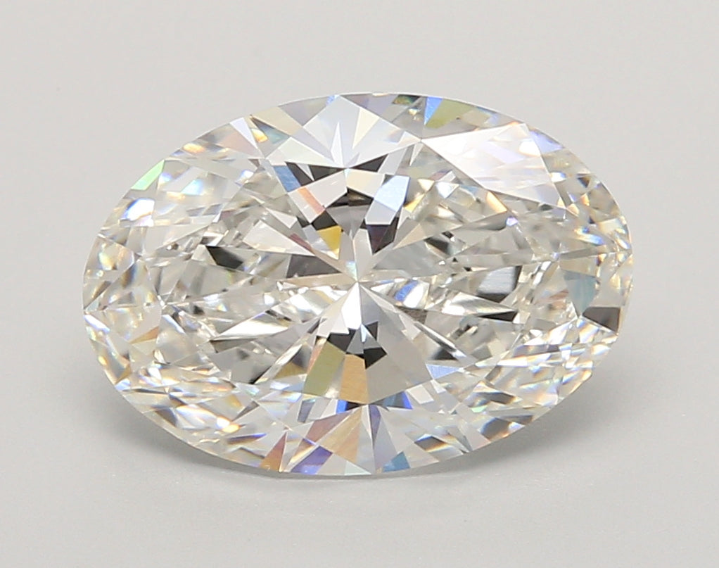 4.02 Carat Oval Shaped, Ideal Cut, F Color, VVS2 Clarity, IGI Certified Lab Grown Diamond